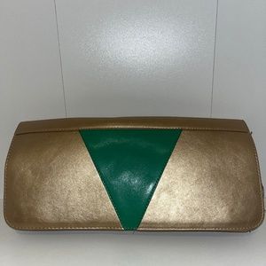 Green and Gold Statement Purse